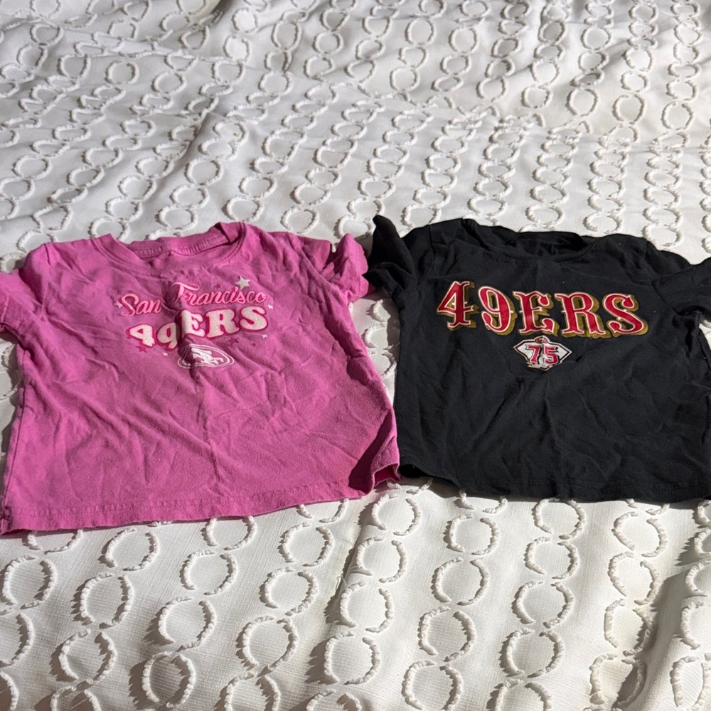 49ers Kids T-Shirts - Pink & Black